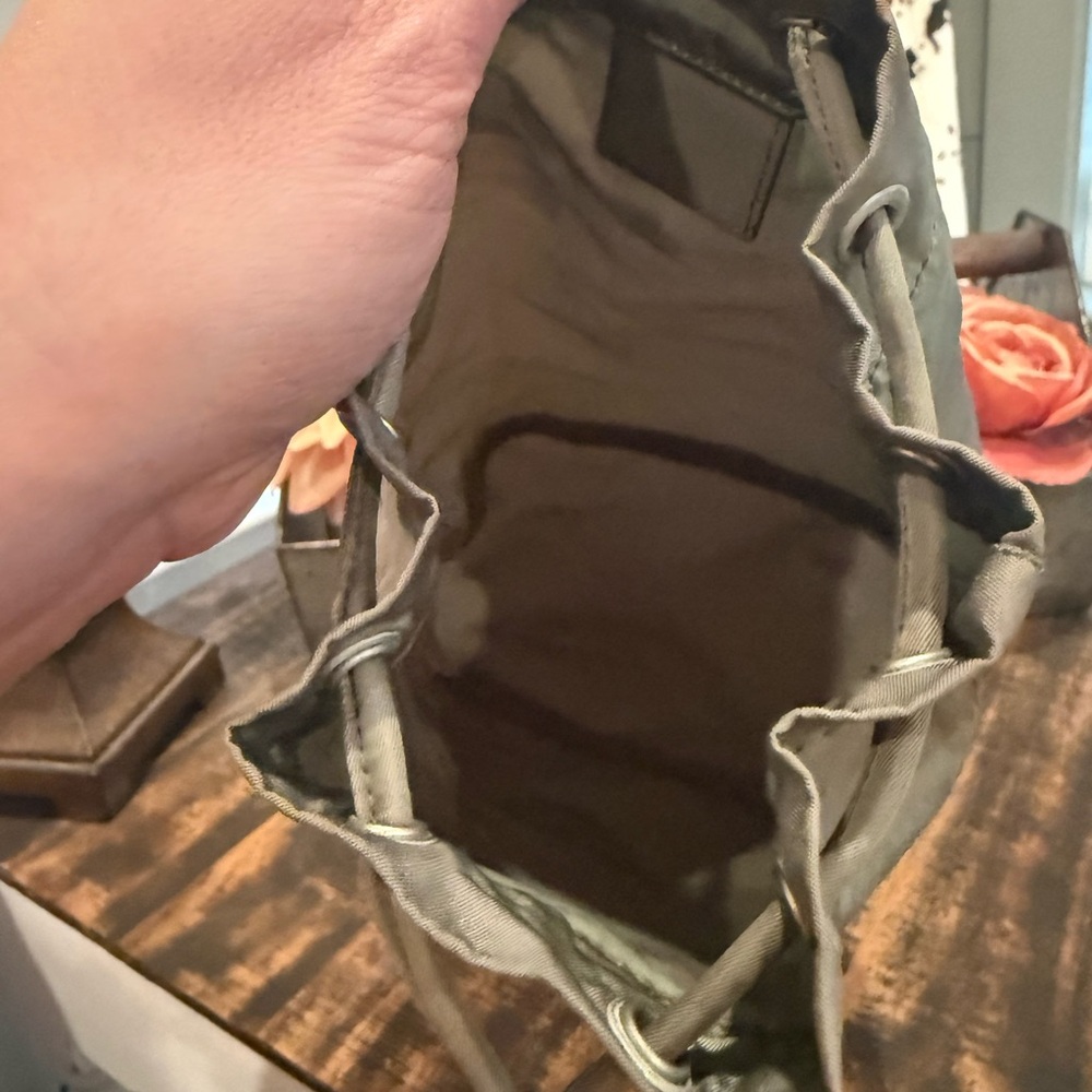 Prada Silver/Gray Accessory Drawstring Pouch - image 8